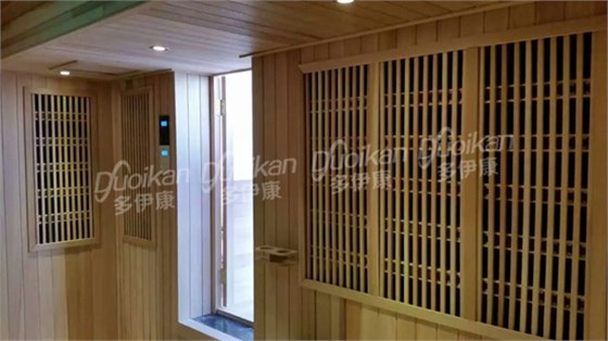 电气石+木格栅,采用内外双控时间/温度定时控制器,可提前设置好汗蒸的时间和温度,带MP3播放功能 电气石+木格栅,采用内外双控时间/温度定时控制器,可提前设置好汗蒸的时间和温度,带MP3播放功能