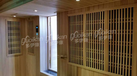 电气石+木格栅,采用内外双控时间/温度定时控制器,可提前设置好汗蒸的时间和温度,带MP3播放功能 电气石+木格栅,采用内外双控时间/温度定时控制器,可提前设置好汗蒸的时间和温度,带MP3播放功能